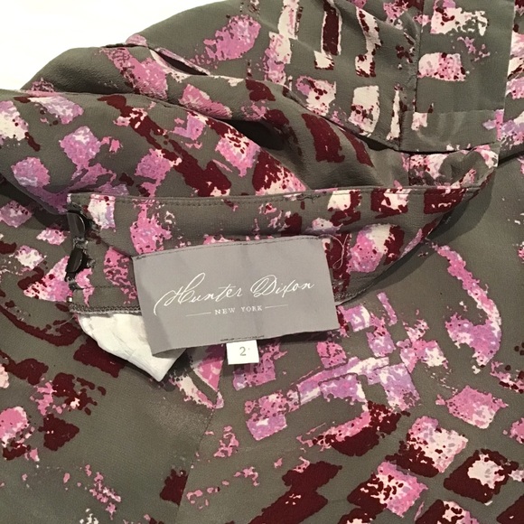 Hunter Dixon purple & gray watercolor tulip skirt - Picture 7 of 7